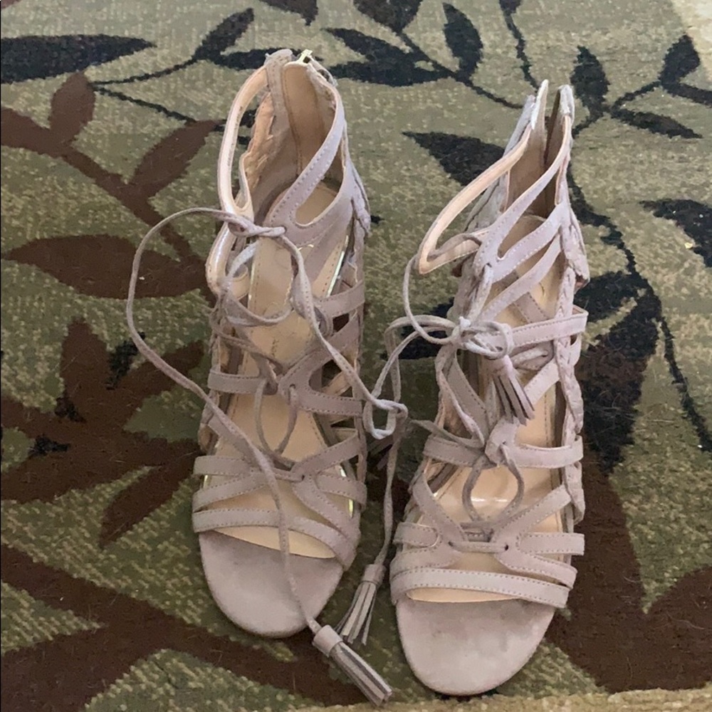 Jessica Simpson Nude Block Heels